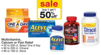 Aleve, One-A-Day Coupons