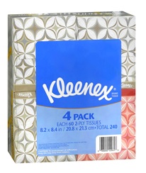 Kleenex 4 pack at Walgreens