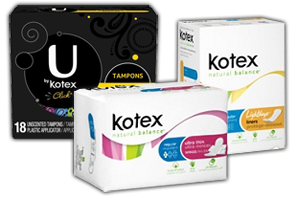 Kotex Natural Balance and U by Kotex