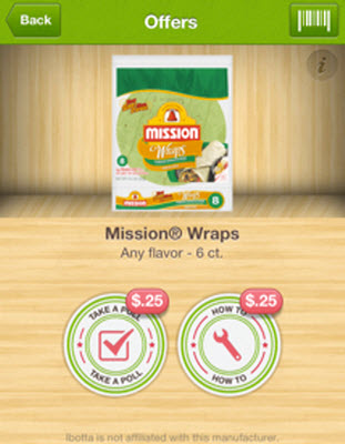 Mission Wraps (Ibotto Offer)