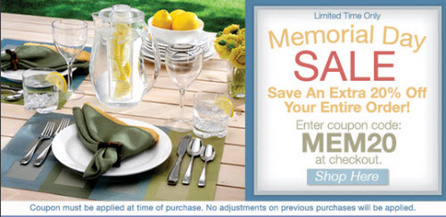 Oneida Memorial Day Sale