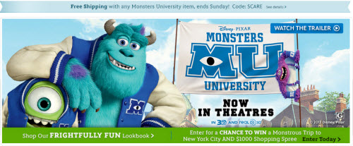 Disney Store Monsters University