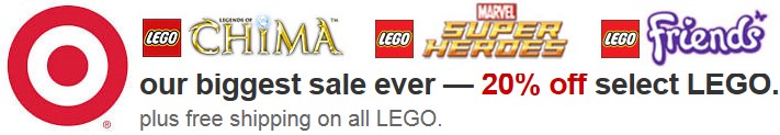 20 Pct Off LEGO Sale (Target.com)