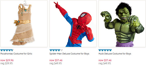 Disney Store Halloween Costume Sale