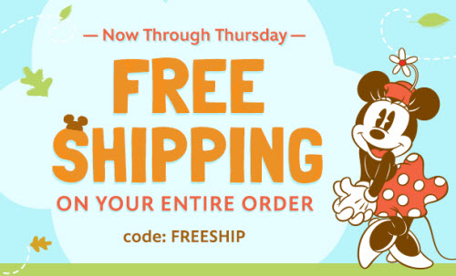 Disney Store FREE Shipping