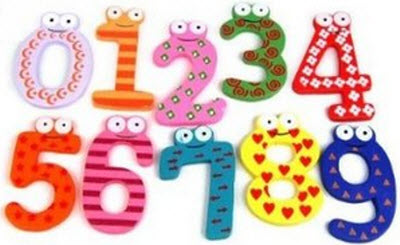 Amazon Funky & Fun Colorful Magnetic Numbers