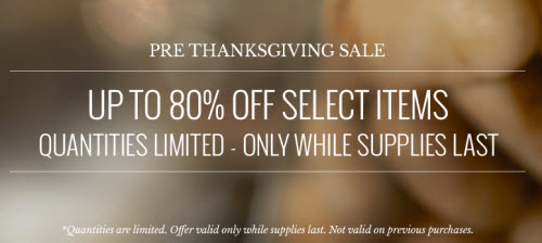 Oneida Pre-Thanksgiving Sale