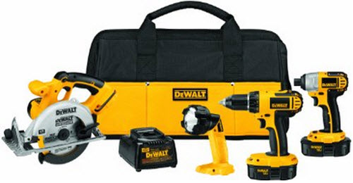 Amazon DEWALT Cordless 4-Tool Combo Kit with Impact Driver