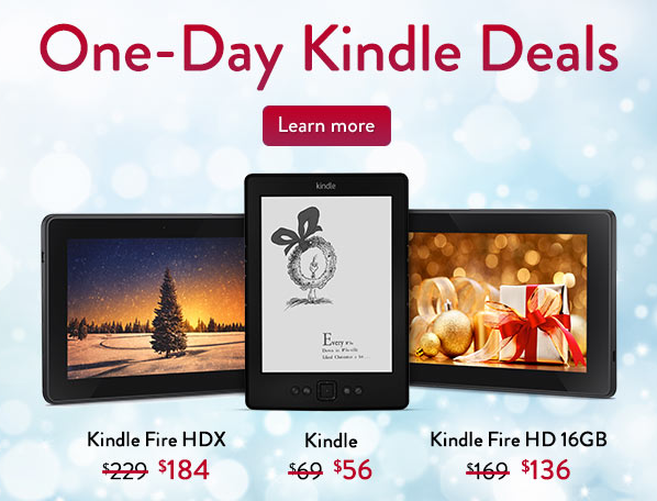 Amazon One-Day Kindle Deals