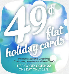 Cardstore $0.49 Flat Holiday Cards