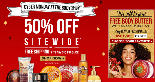 The Body Shop Cyber Monday Sale