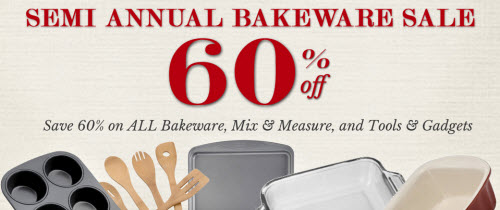 Oneida Semi Annual Bakeware Sale