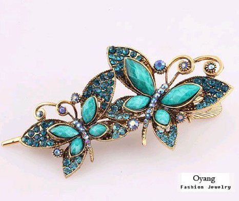 Amazon Crystal Butterfly Hair Clip