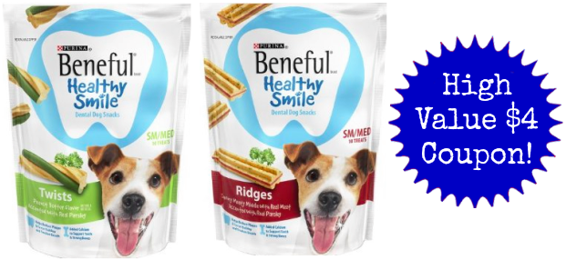 Wow! $4 Purina Beneful Healthy Smile Coupon!