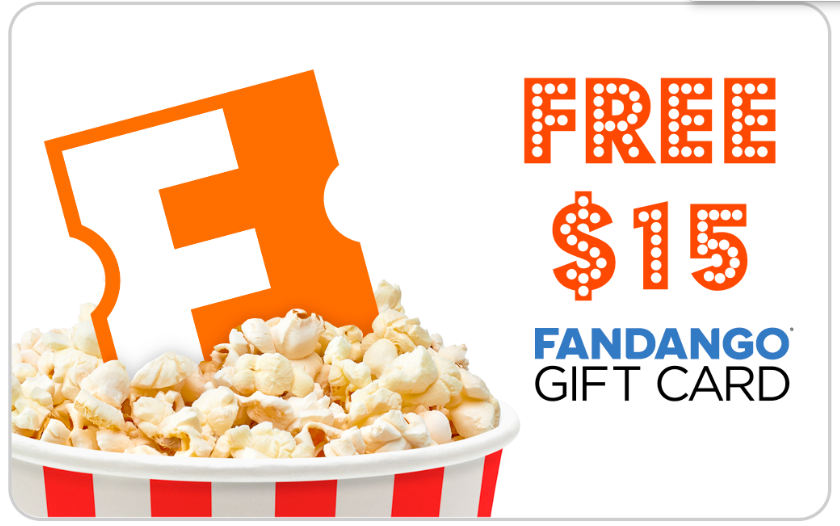 Free fandango 15 gift card 