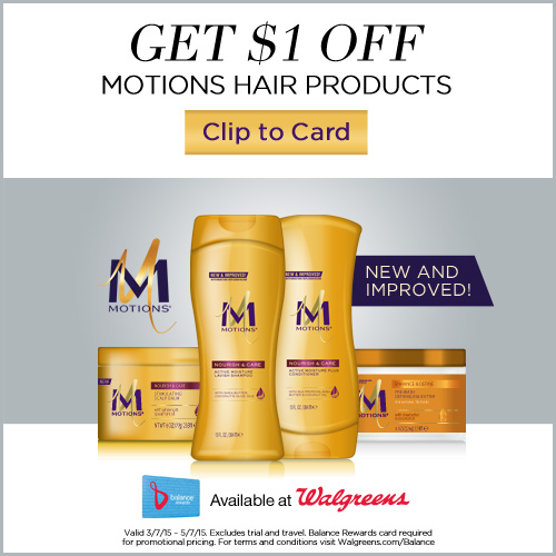 Rediscover NEW & IMPROVED Motions hair care products + Walgreens Gift