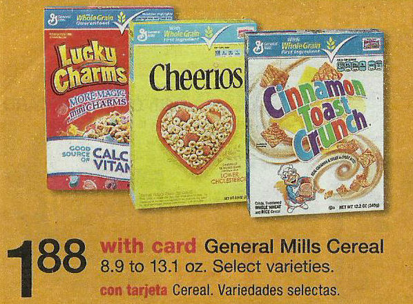 New GM Cereal Coupons As Low As 88¢