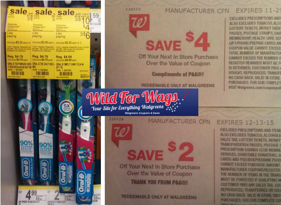 New Oral B Coupon for 22¢ Toothbrushes After Double Register Rewards