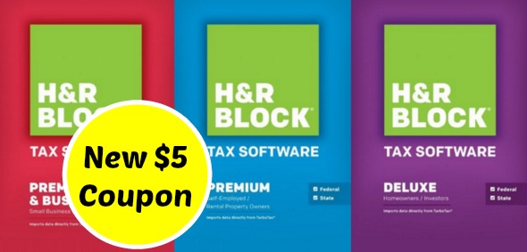 RARE H R Block Tax Software Coupon File Your Taxes Free