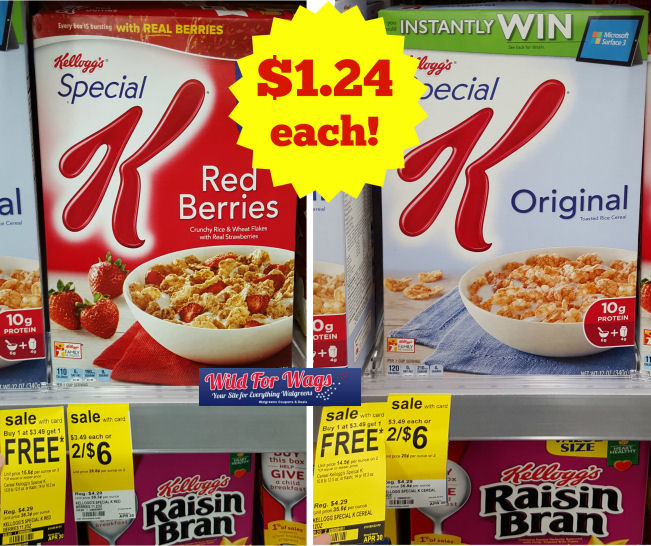 Special K Cereals Just 1.24 Each!
