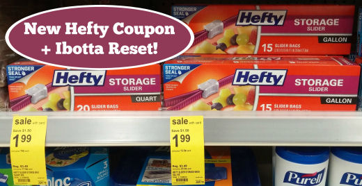 New Hefty Slider Bags Coupon Ibotta Reset 