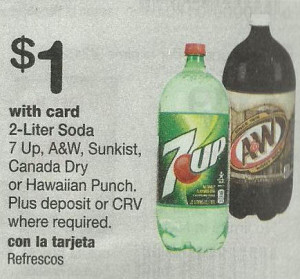 New Soda Coupon for 49¢ Two Liters!