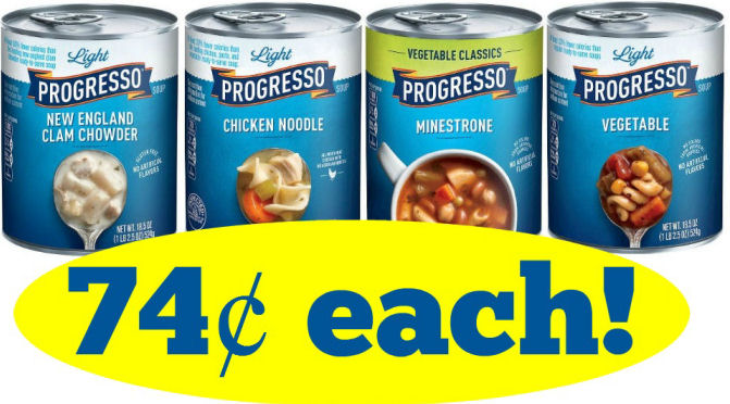 New Progresso Coupon = 74¢ Soup Next Week!