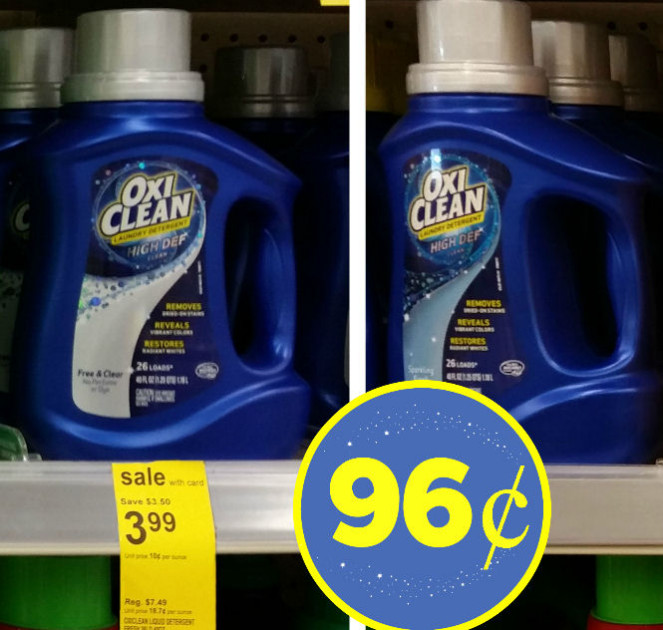*Hot* New 3 Coupon = 96¢ OxiClean Detergent!