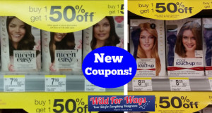 New Clairol Coupons = Hair Color $1.49!
