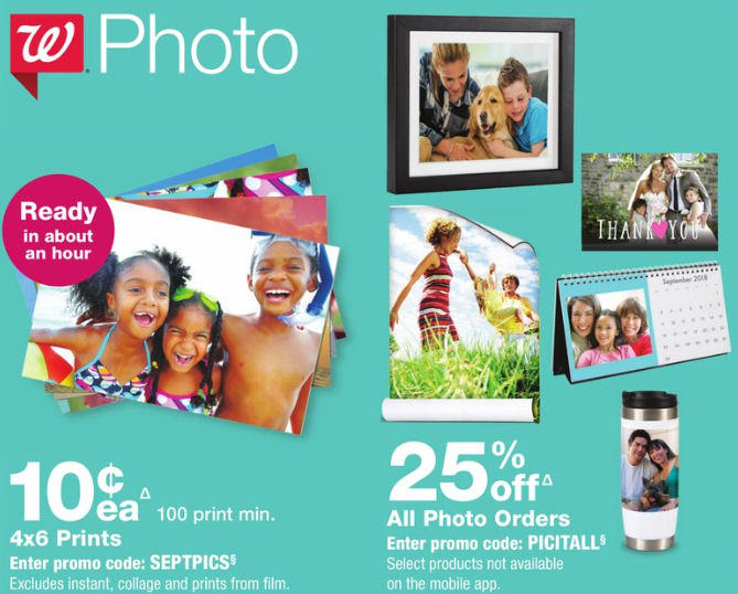Walgreens Photo Codes and Photo Deals