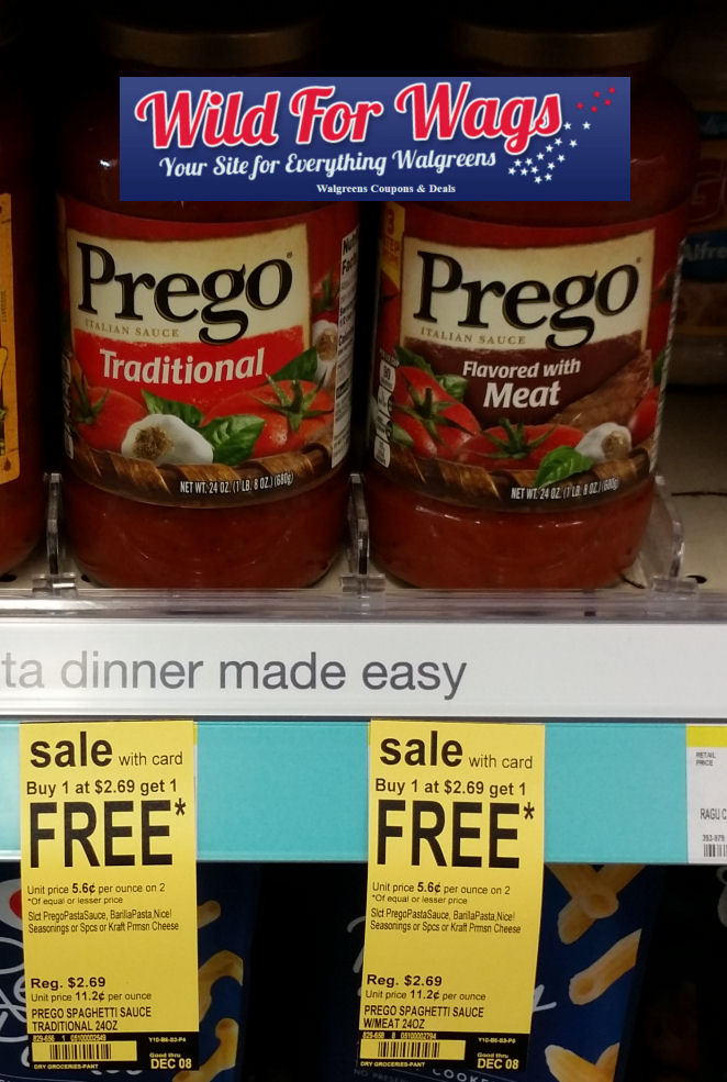 Prego Pasta Sauces 96¢ Per Jar!
