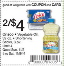 RARE Crisco Coupon to Stack!