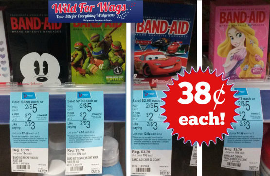 Cartoon Character Band-Aids Just 38¢ Each!