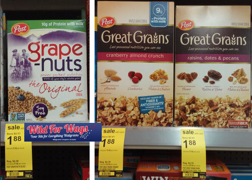 Post Cereals & Milk Just $1.17 Each!