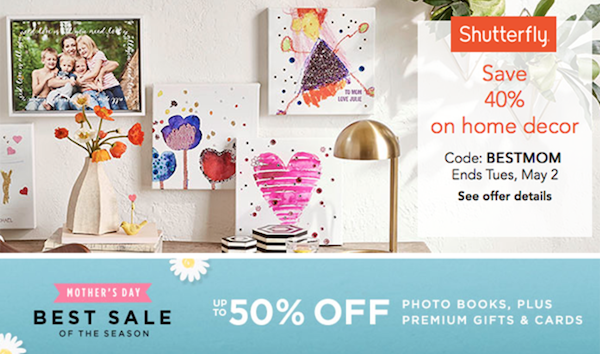 Shutterfly: Save Up to 50% Off