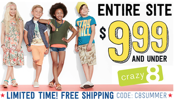 Crazy8: Site-wide Sale + Free Shipping