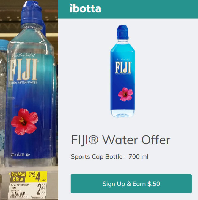 Fiji Water 700mL Bottles 98¢ Each!