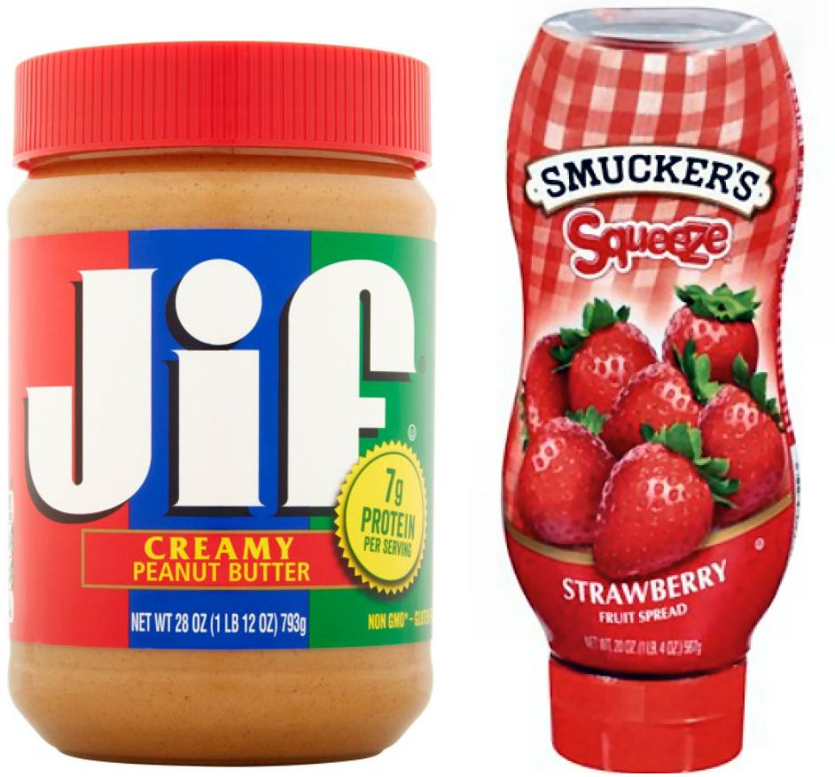 Jif Peanut Butter & Smuckers Spread $1.36 Each on 10/6