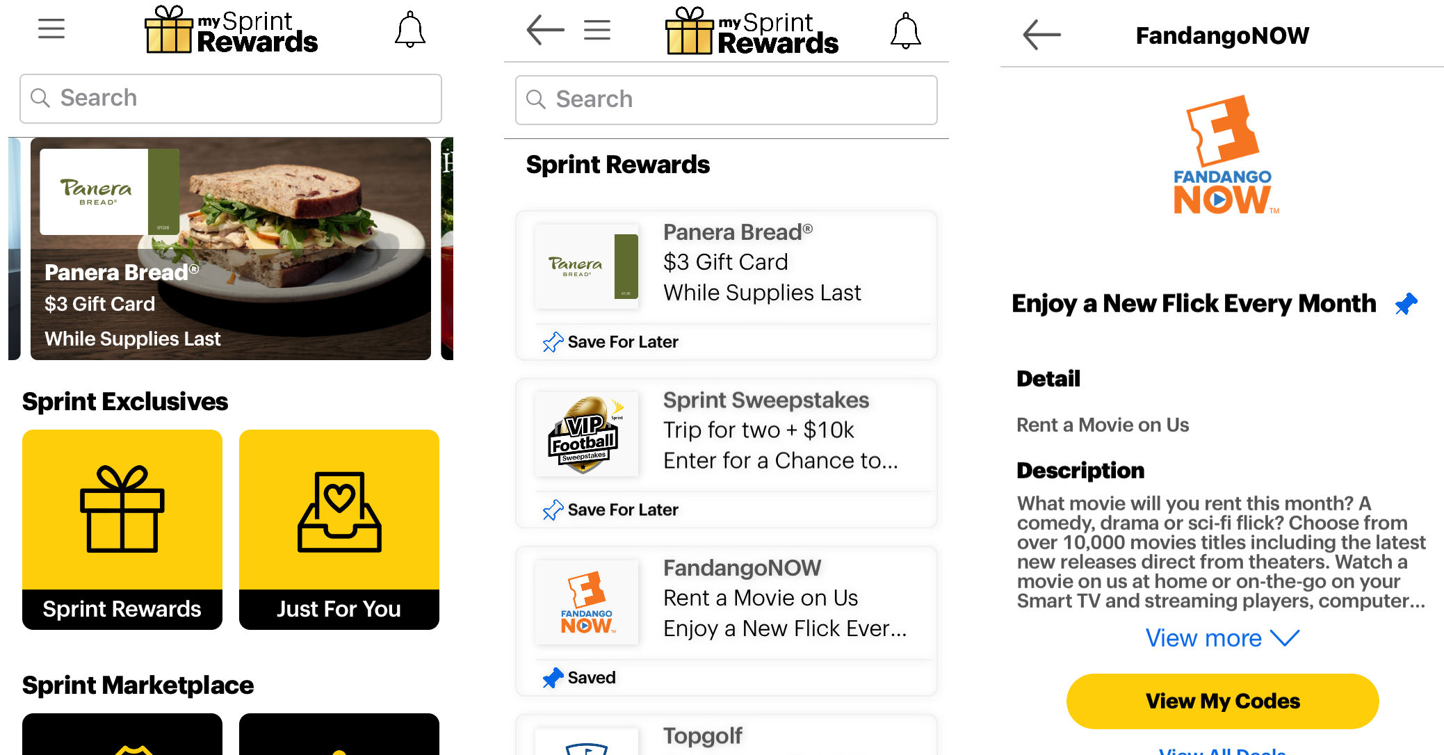 Sprint Users - Grab Your *Free* $3 Panera Bread Gift Card Now!