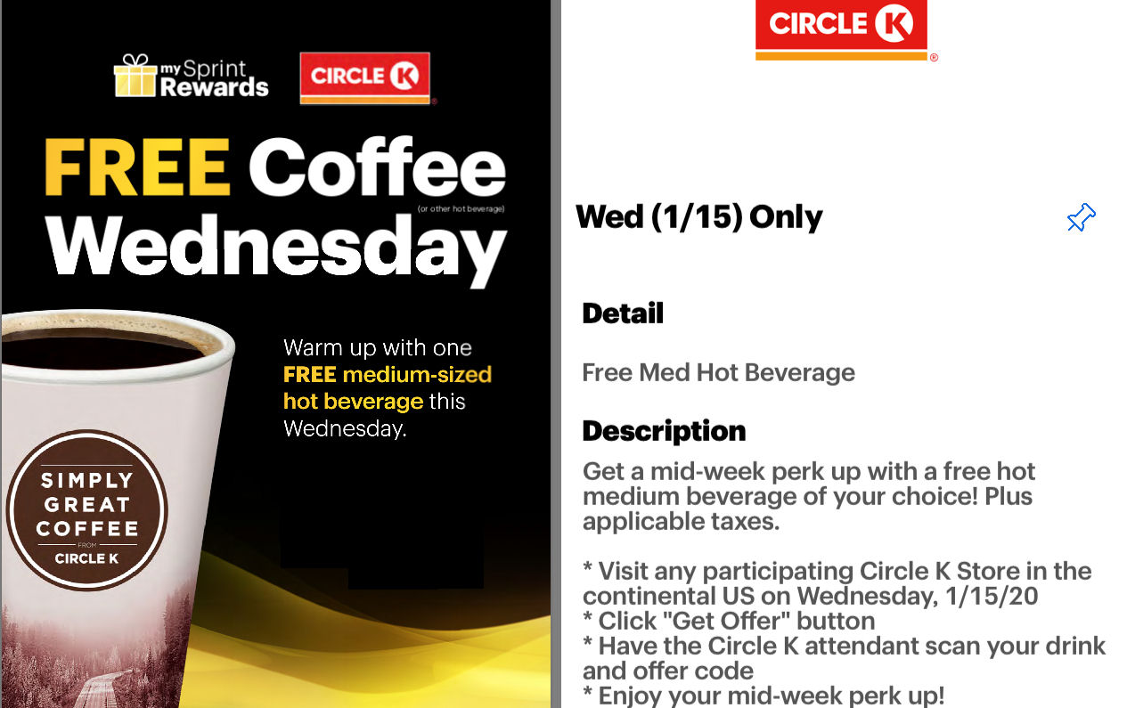 Sprint Users Grab Free Hot Drink At Circle K Today Only 