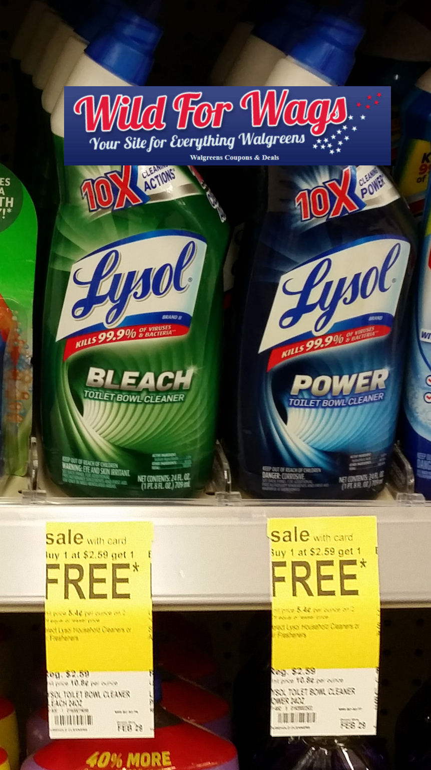 Lysol Toilet Bowl Cleaners $1.04 Each!