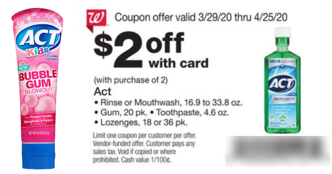 New Coupon Stack for Act Kid’s Toothpaste!