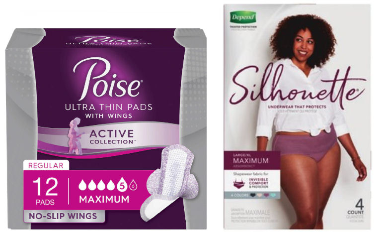 poise disposable underwear